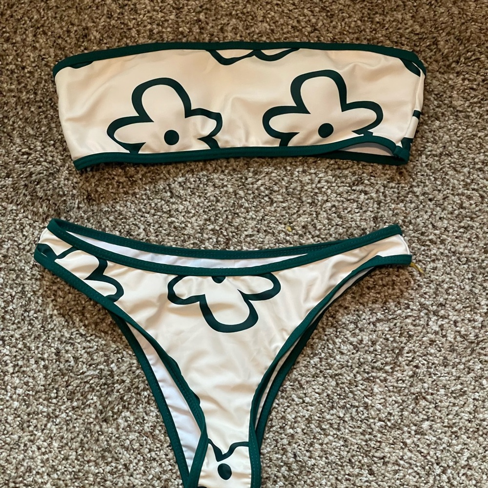 Floral Bandeau Bikini Set